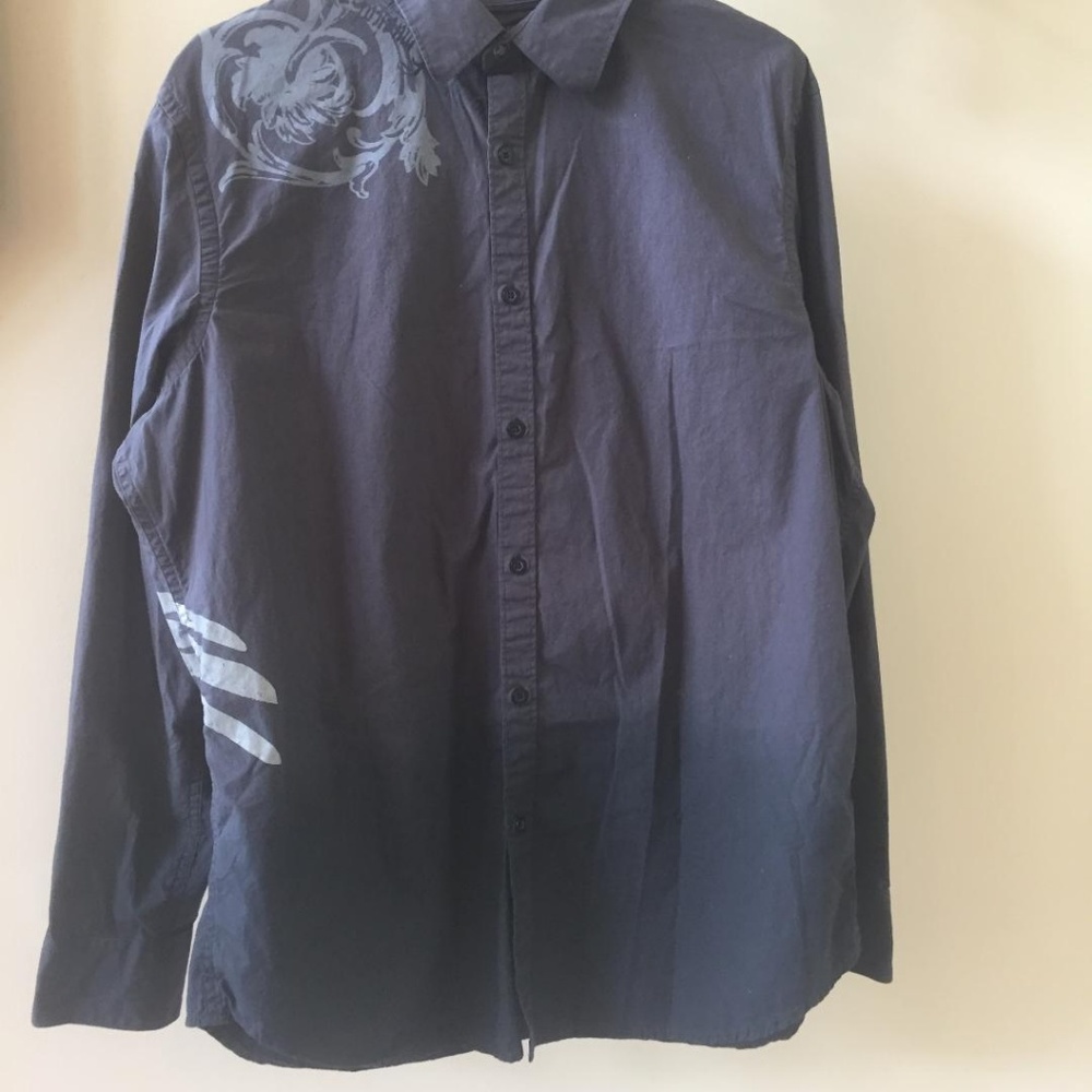 APT. 9 Rock and Roll Wings Black Shirt Large - Picture 6 of 7